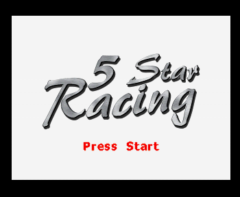 5 Star Racing Title Screen